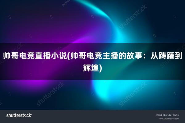 帅哥电竞直播小说(帅哥电竞主播的故事：从踌躇到辉煌)