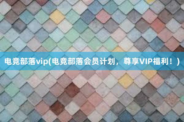 电竞部落vip(电竞部落会员计划，尊享VIP福利！)