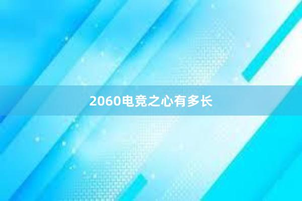 2060电竞之心有多长