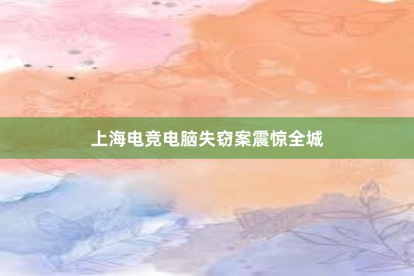 上海电竞电脑失窃案震惊全城