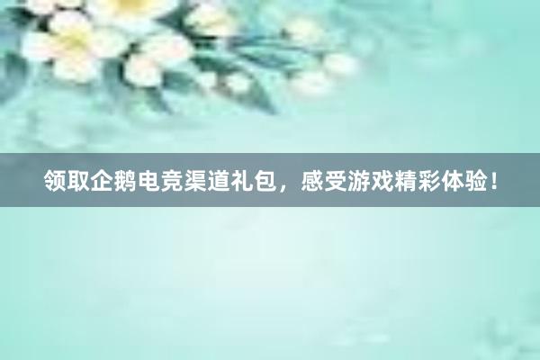 领取企鹅电竞渠道礼包，感受游戏精彩体验！